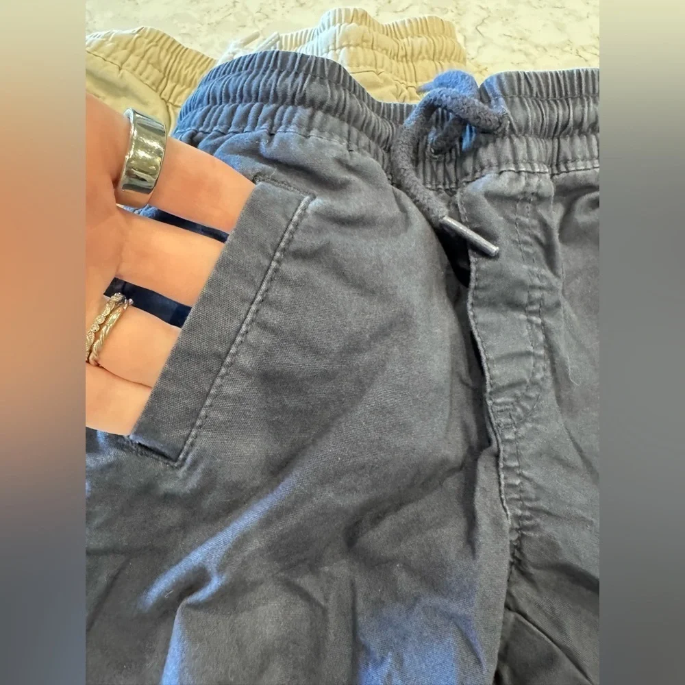 Stylish Kids Jogger Pants - Blue and Tan
